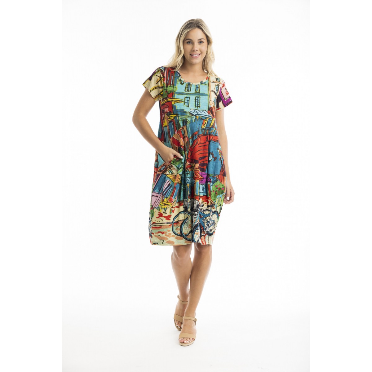 Orientique - Bubble Dress - Paris Street #20-055 Orientique - Bubble Dress - Paris Street #20-055