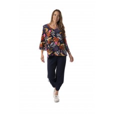 Pure Essence - Top - Navy Mix #588-4633 (SS25)