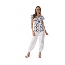 Pure Essence - Top - Blue/Tangerine/Sage #591-4948 (SS25)