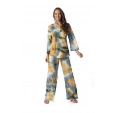 Pure Essence - Top - Teal/Gold #605-4881 (SS25)