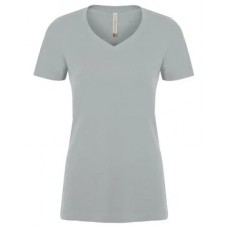 ATC Ladies V-Neck Eurospun Ring Spun Tee - Silver ATC Ladies V-Neck Eurospun Ring Spun Tee - Silver
