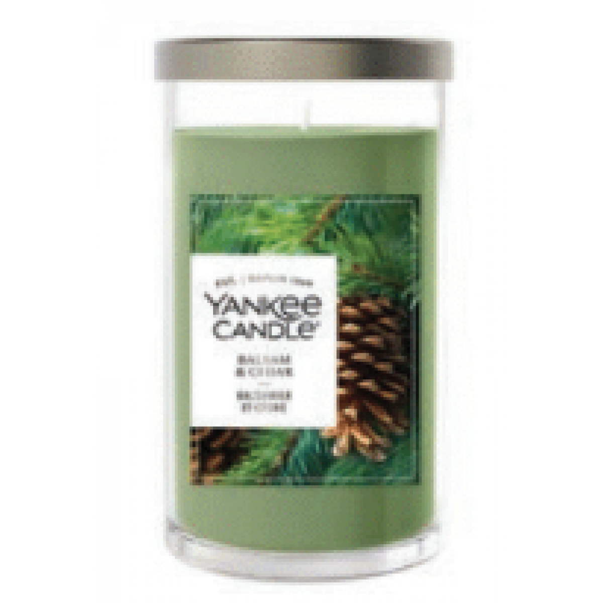 YC 14.5oz Medium Pillar Candle - Balsam & Cedar