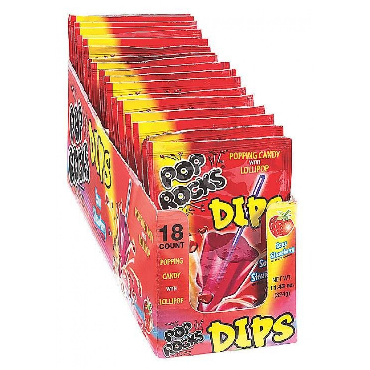 Pop Rocks Dips - Sour Strawberry