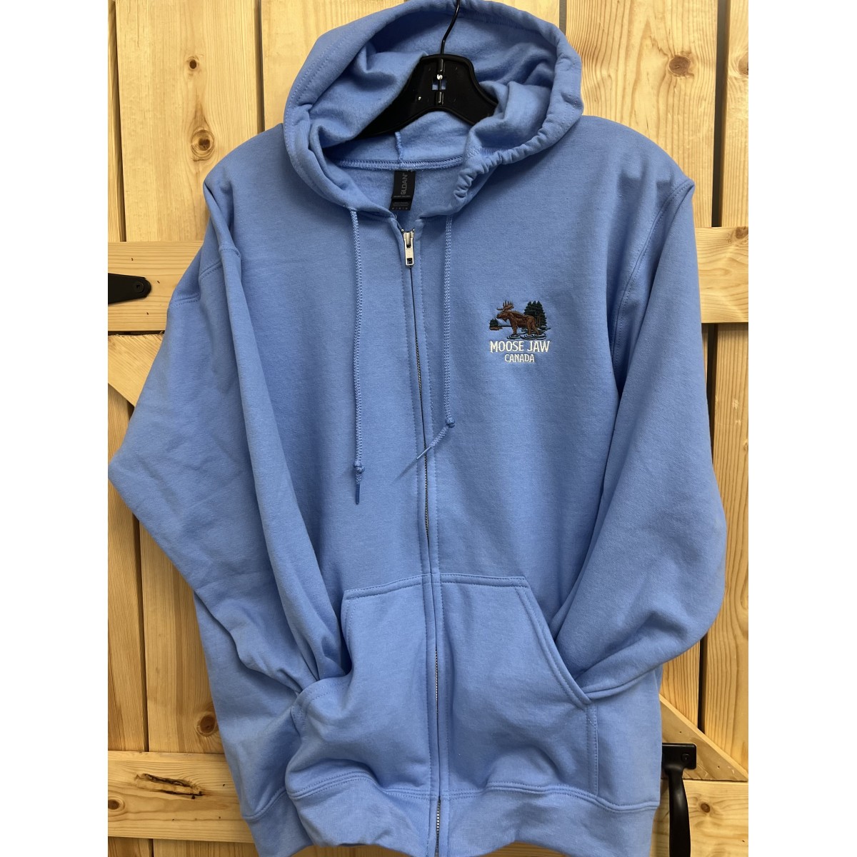 Moose Jaw Moose Scene Full Zip Hoodie Carolina Blue