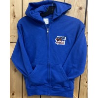Moose Jaw Retro The Friendly City Patch Youth Zip Up Royal