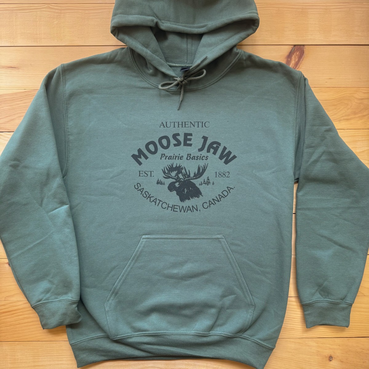 Moose Jaw Prairie Basics Pullover Military Green Black