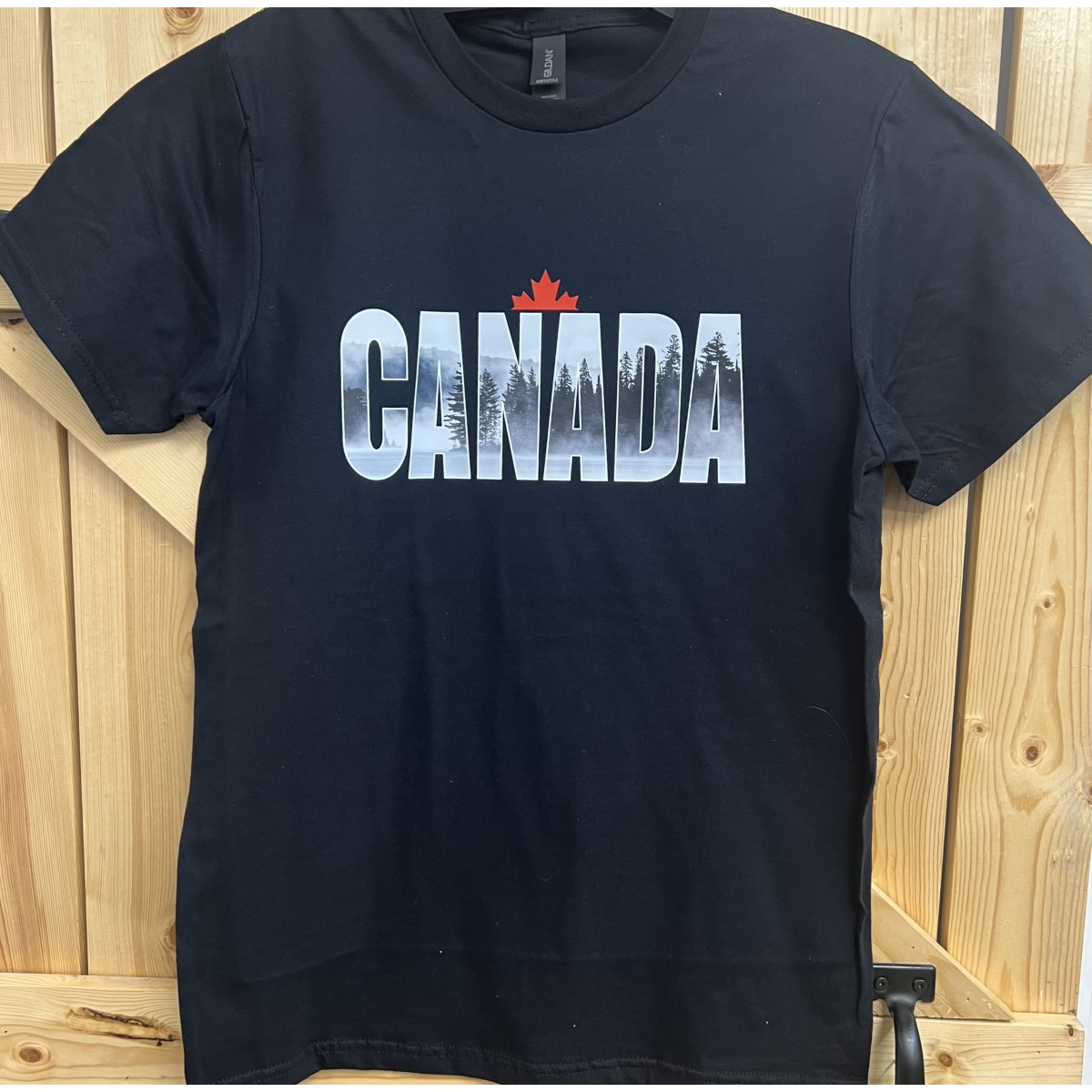 Canada Misty River Black T-Shirt Unisex 