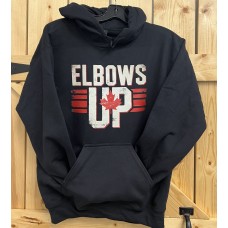 Canada Elbows Up Black Hoodie Unisex