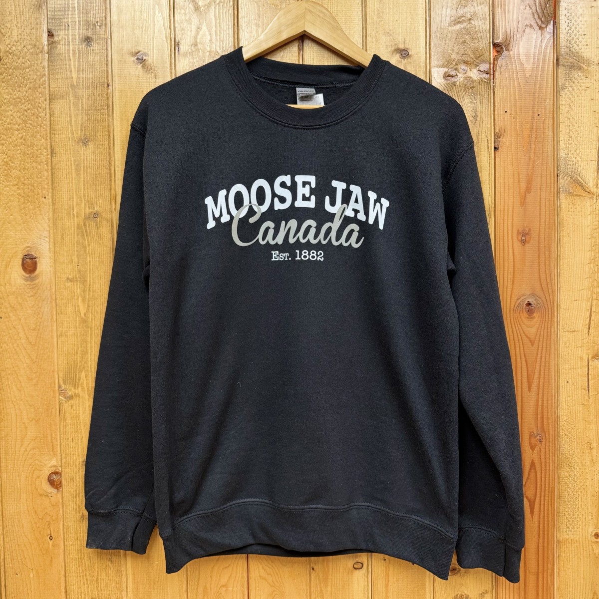 Moose Jaw Est 1882 Crewneck Sweatshirt Black