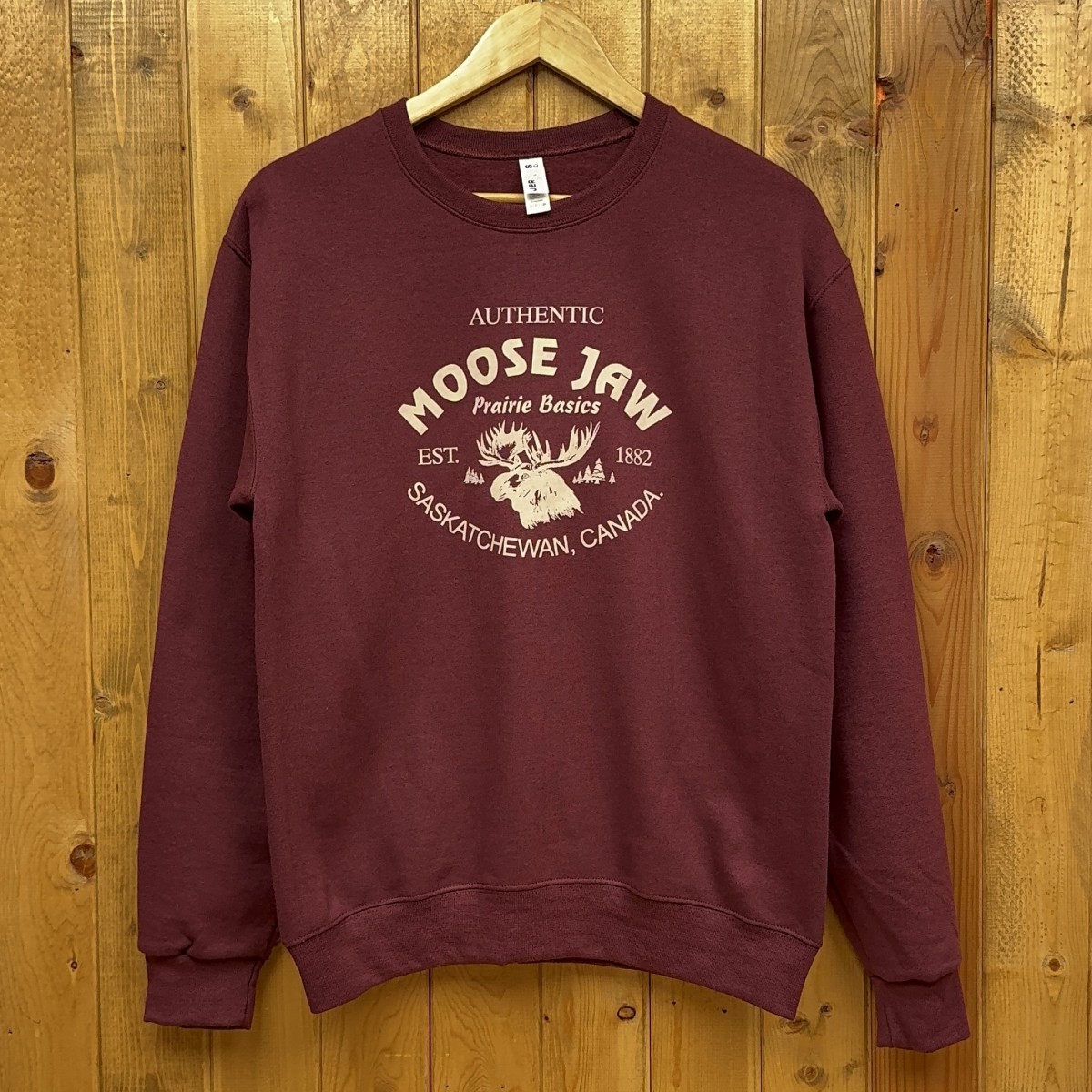 Moose Jaw Prairie Basics Crewneck Sweatshirt J Maroon