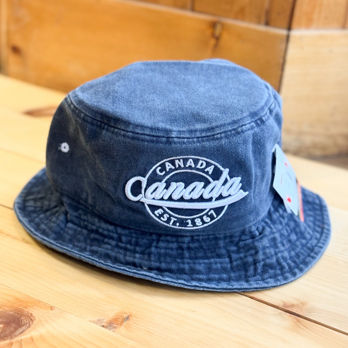 Canada Bucket Hat With Embroidered Logo (Assorted Colour)