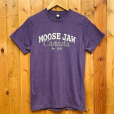 Moose Jaw Est 1882 T-Shirt Heather Purple