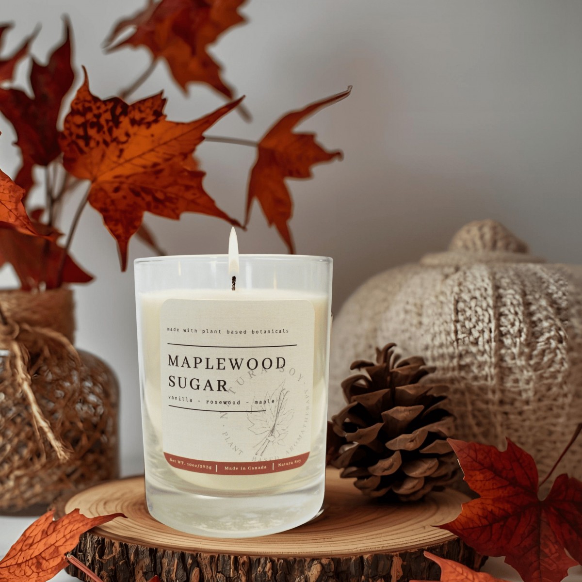 Natura Soy - Tumbler Jar - Maplewood Sugar Natura Soy - Tumbler Jar - Maplewood Sugar