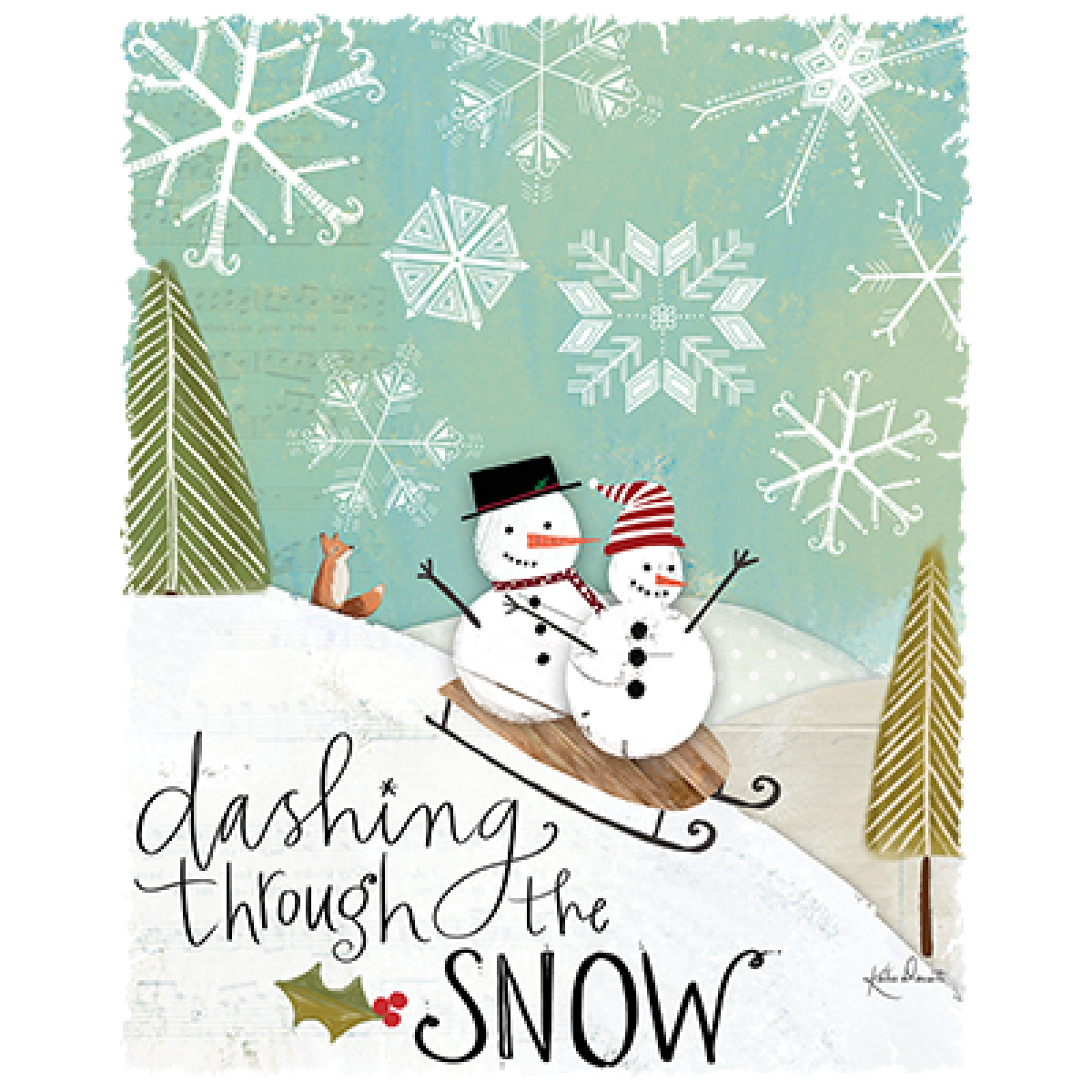 BP23428HD2 Dashing Snowmen