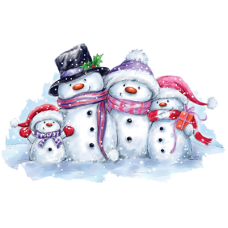 BP24529HD4 Snowman Family