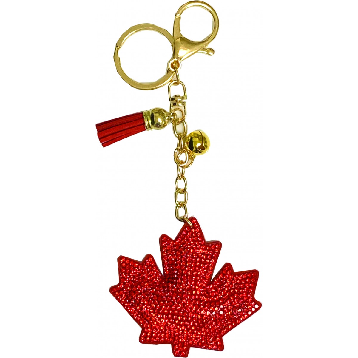 Canada Keychain Leaf Shaped Tassel 