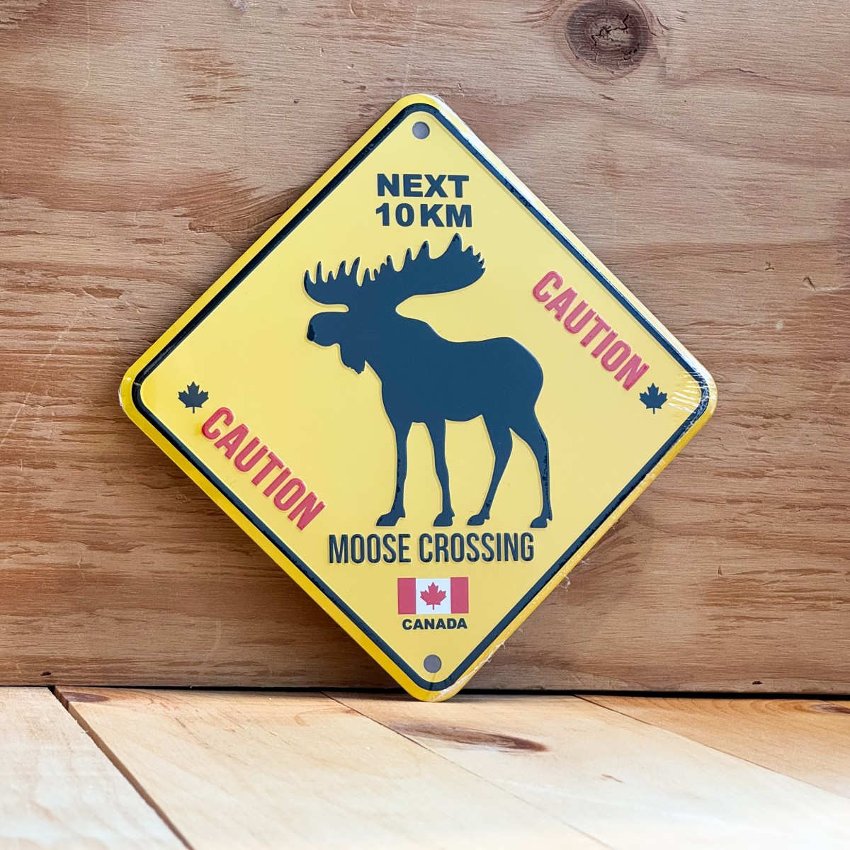 Canada Aluminum Road Sign 6x6 Caution Next 10km Moose Crossing