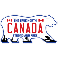 Canada Aluminum Vehicle Plate 12x6 Bear Cutting Canada