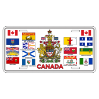 Canada Aluminum Vehicle Plate Magnet - Coat of Arms