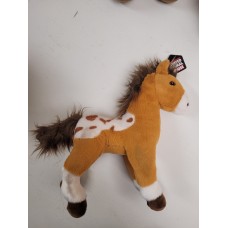 Stuffed 10" Standing Paint Horse Brown & White