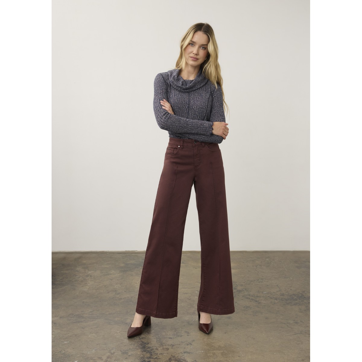 French Dressing - Olivia Wide Leg - Fig
