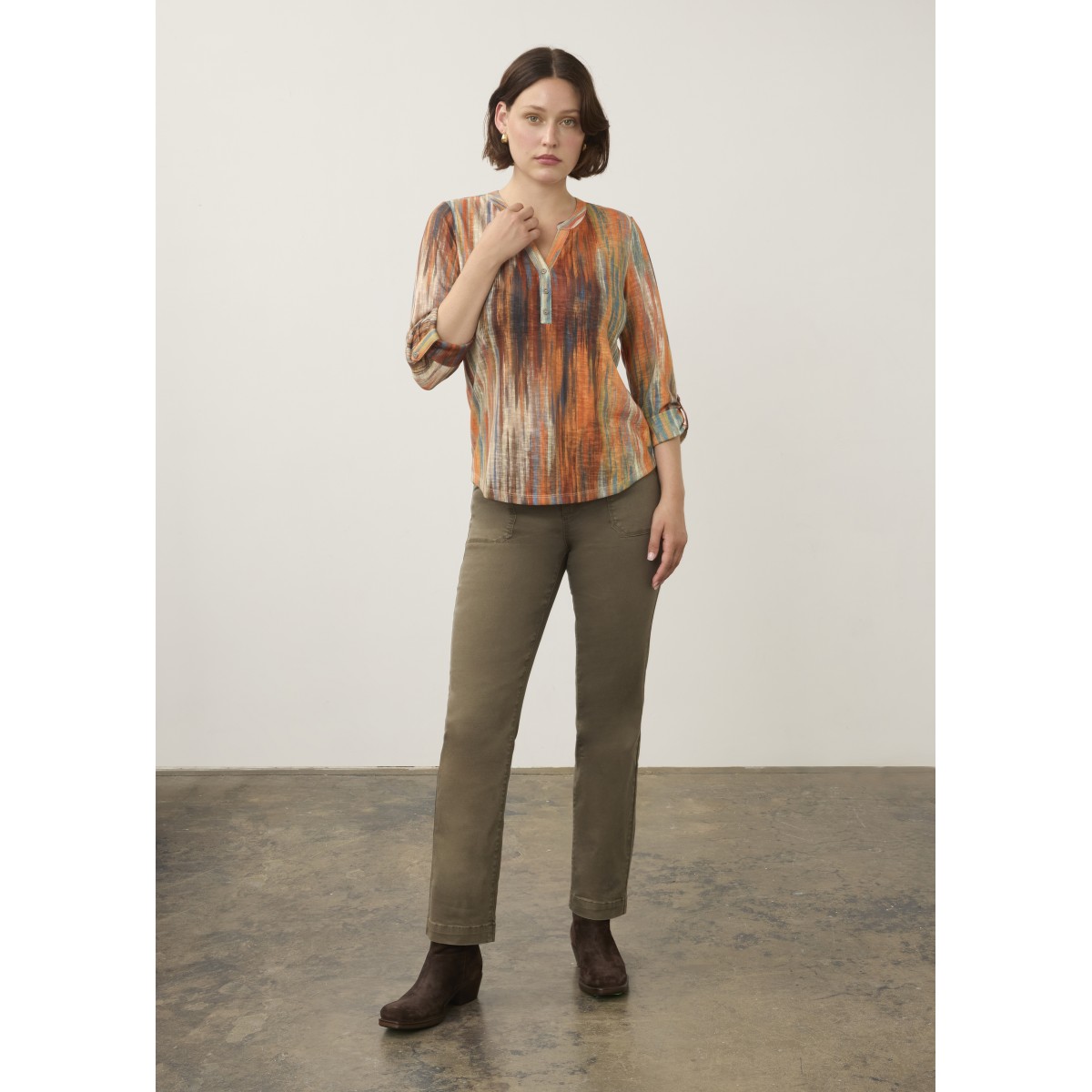 French Dressing - Henley Top - Heat