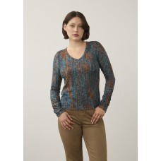 French Dressing - Kingston Long Sleeve V Neck Top - Kingston