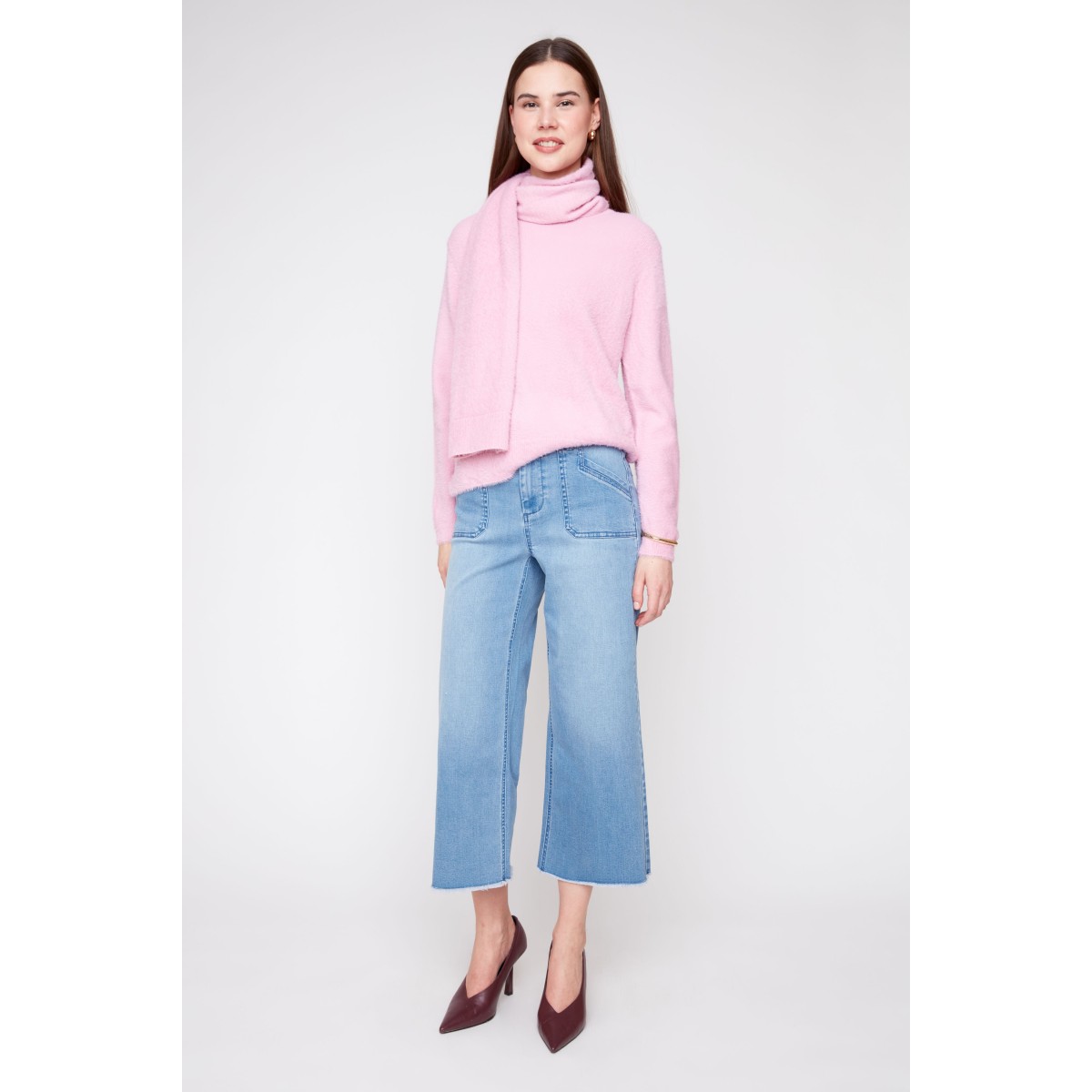 Renuar -  Knit Sweater -  Pinky