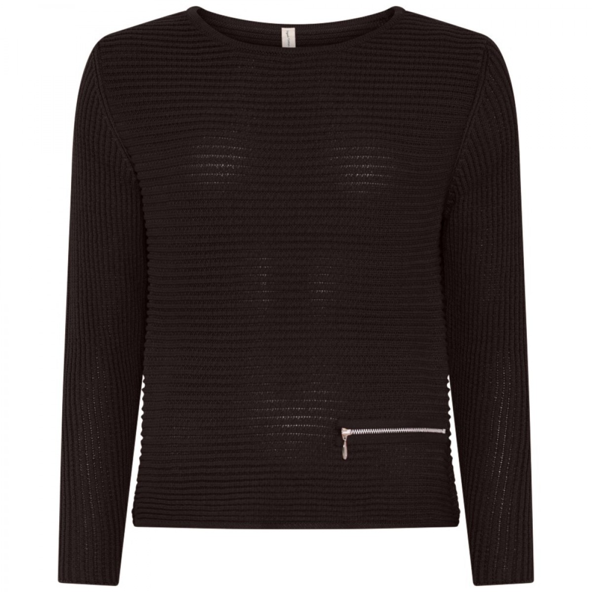 Skovhuus - Pullover Sweater Zip Detail - Black