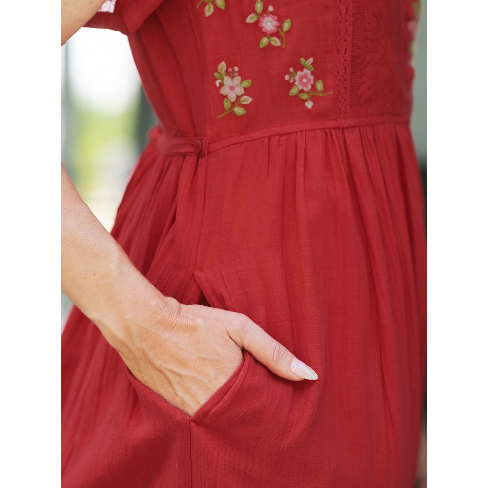 April Cornell - Love Note Dress - Red