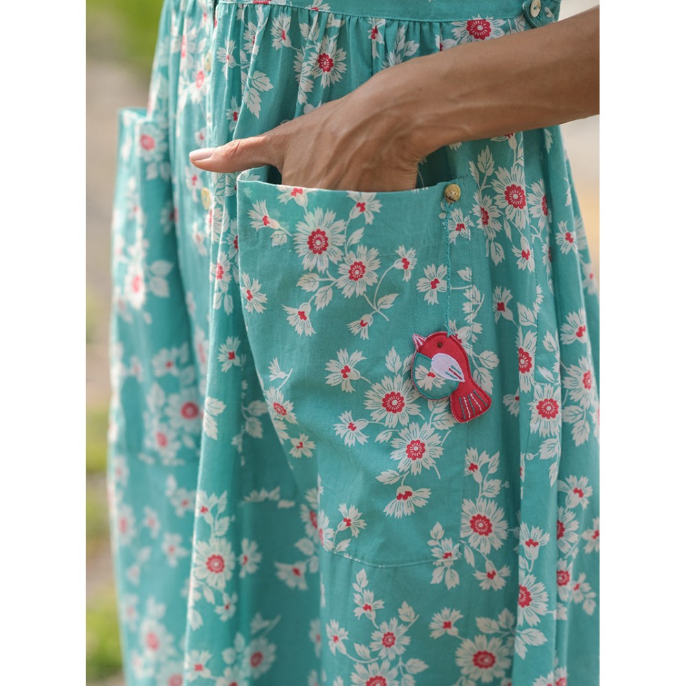 April Cornell - Daisy Porch Dress - Aqua