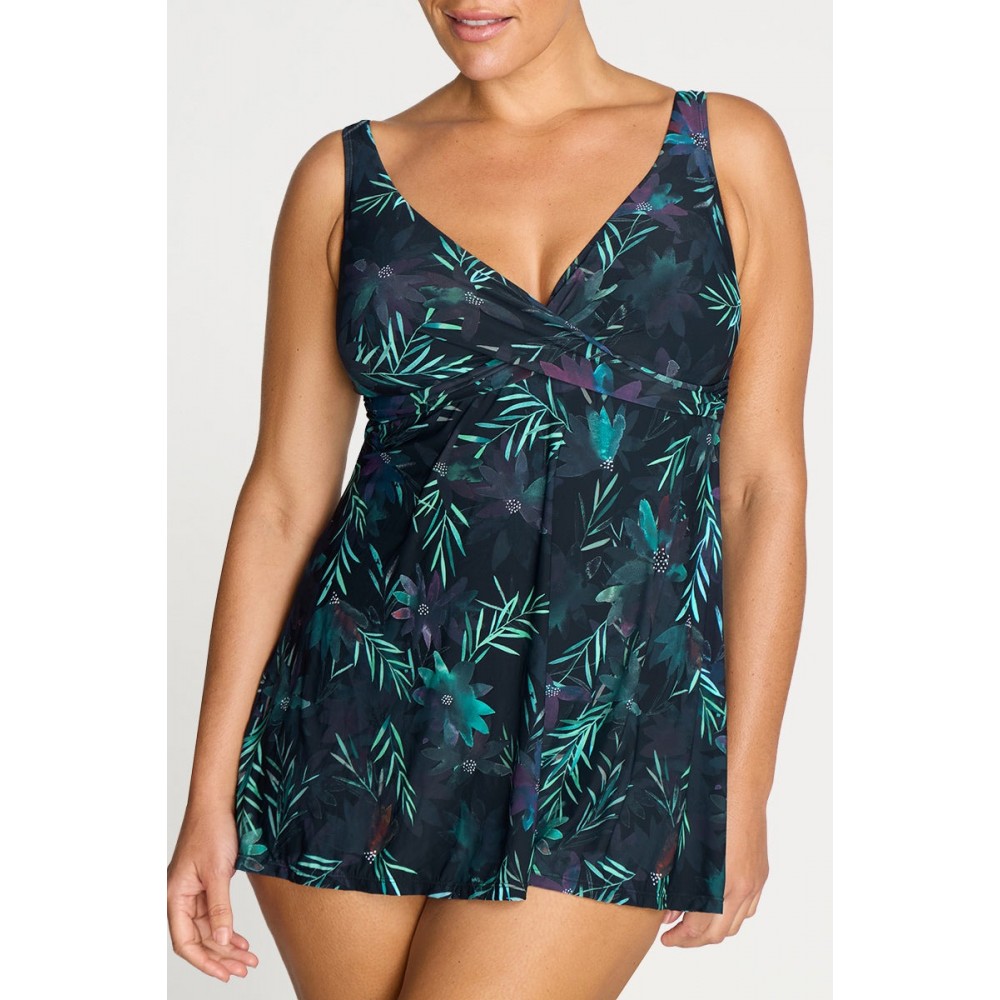 Artesands - Lunafleur Delacroix Cross Over Swim Dress - Navy