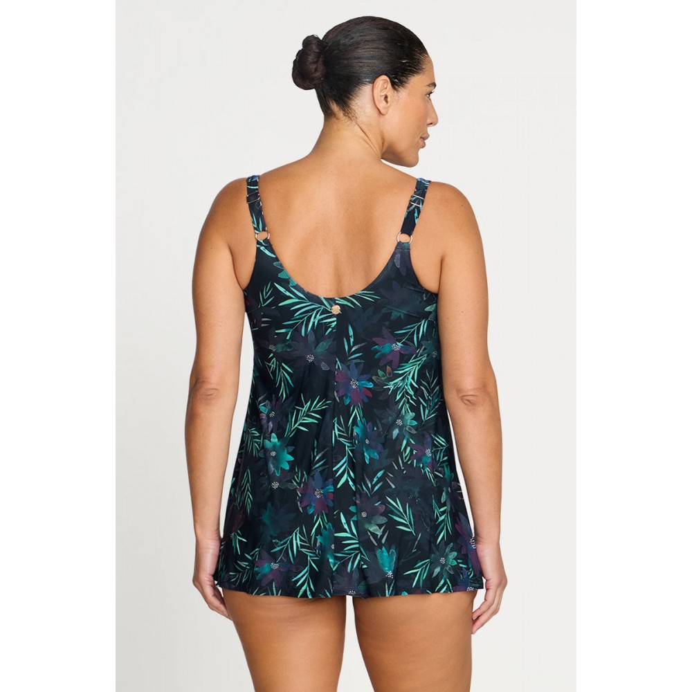 Artesands - Lunafleur Delacroix Cross Over Swim Dress - Navy