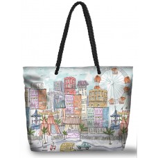 Dolcezza Woven Travel Bag - "City Circus" #26964