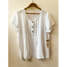 Escape by Habitat - Pleated Pullover Solid - White