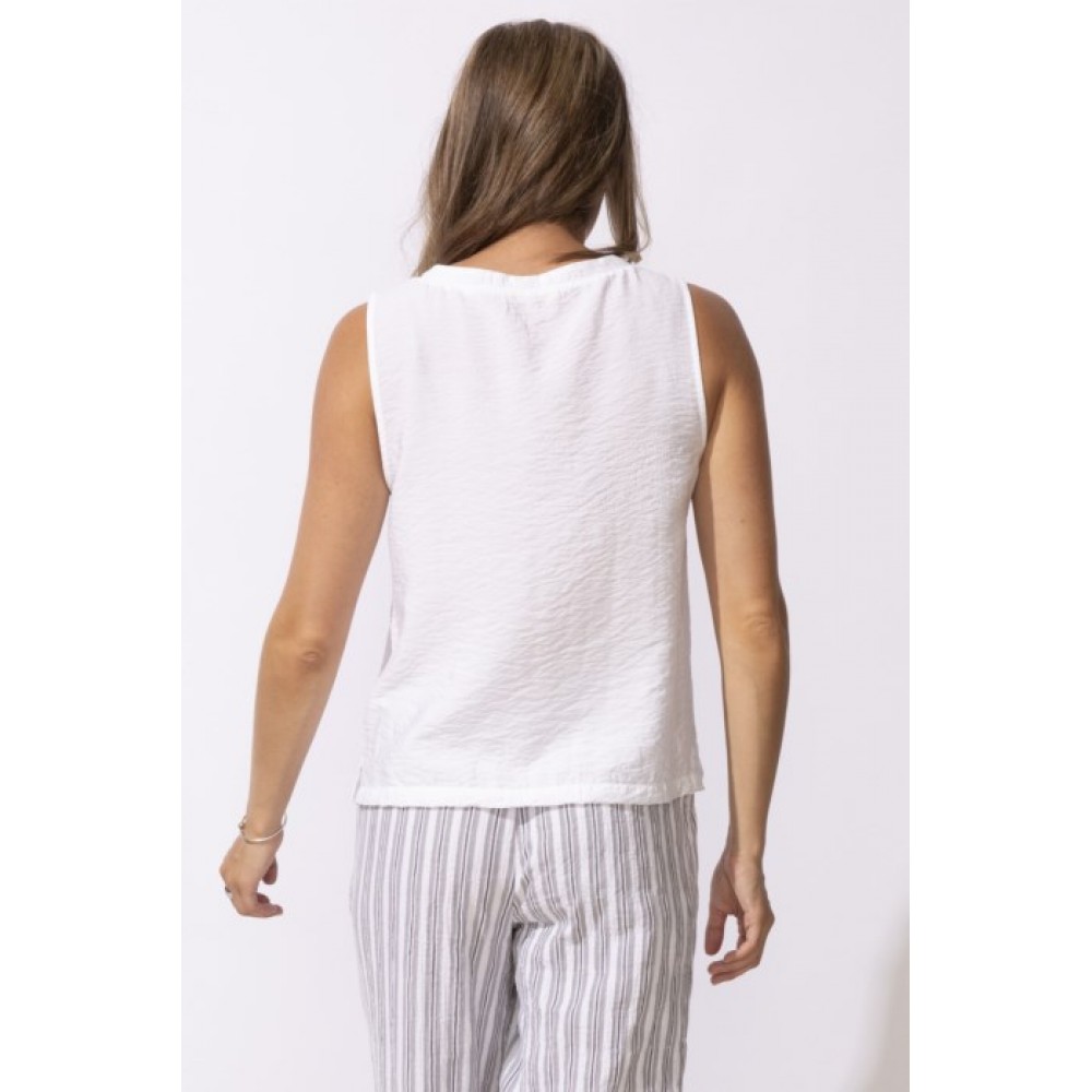 Escape by Habitat - Resort Tank Solid - White
