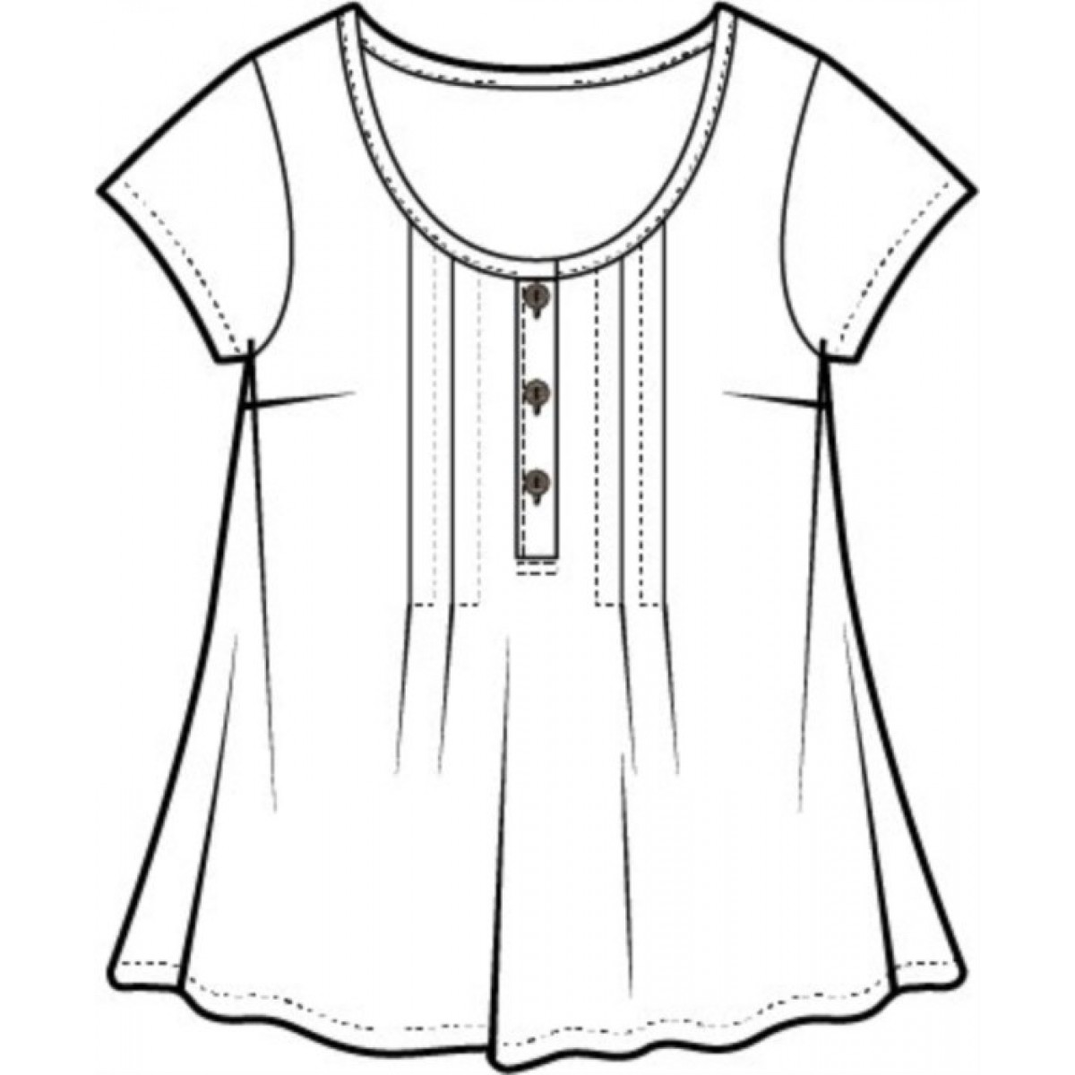 Escape by Habitat - Pleated Pullover Solid - White