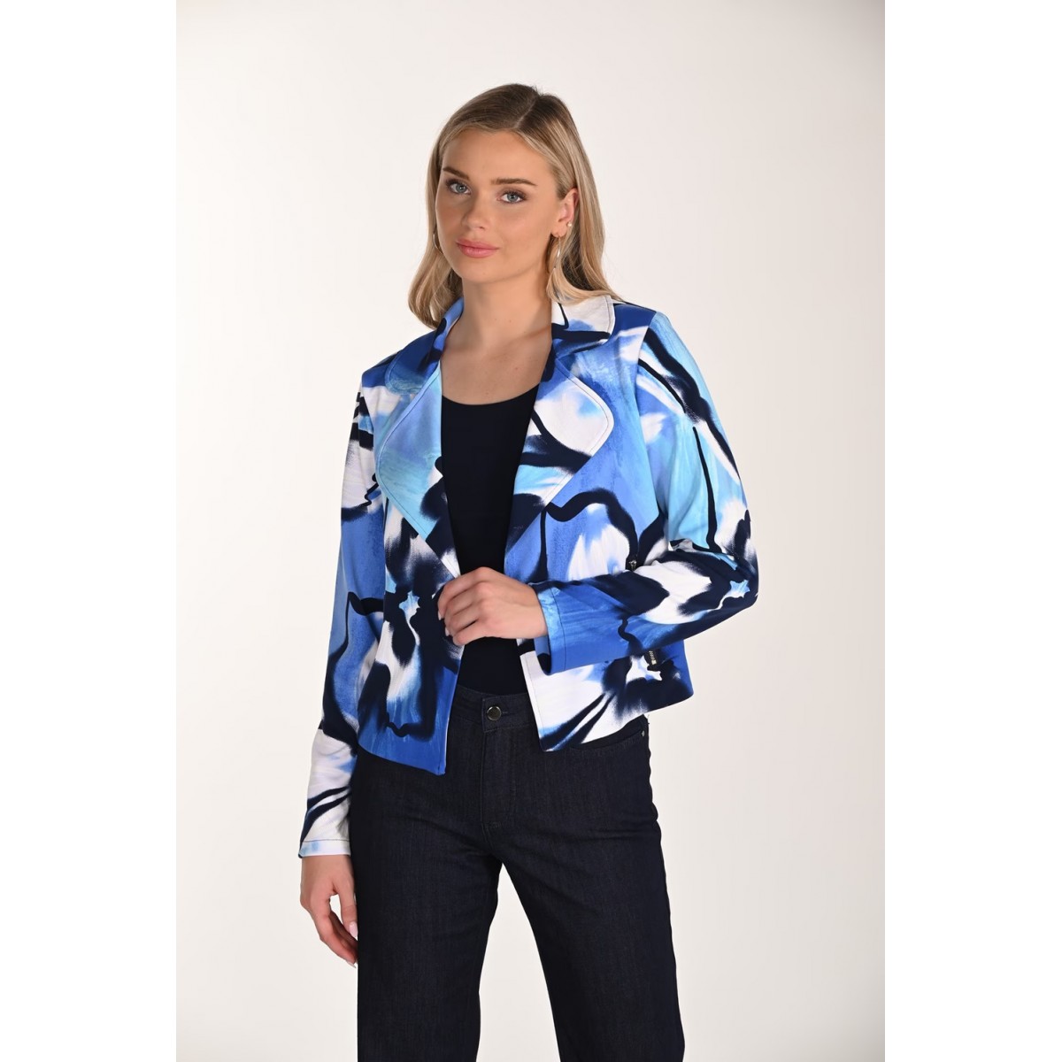 Frank Lyman - Knit Jacket #266349 - Blue/Midnight