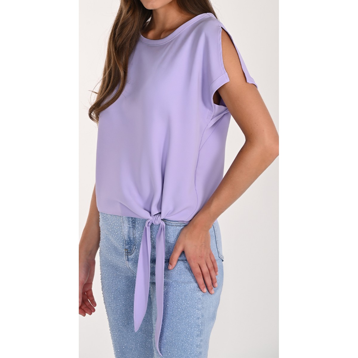 Frank Lyman - Woven Top #181224 - Lilac
