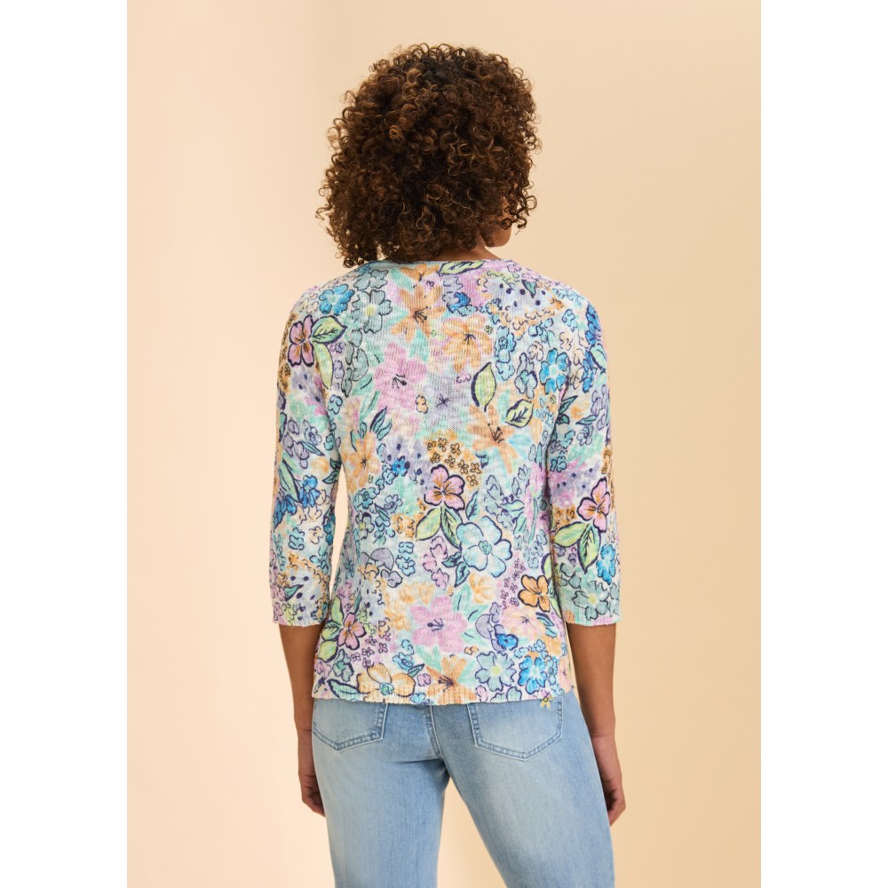 French Dressing - Scoop Neck Sweater - Ambush Floral