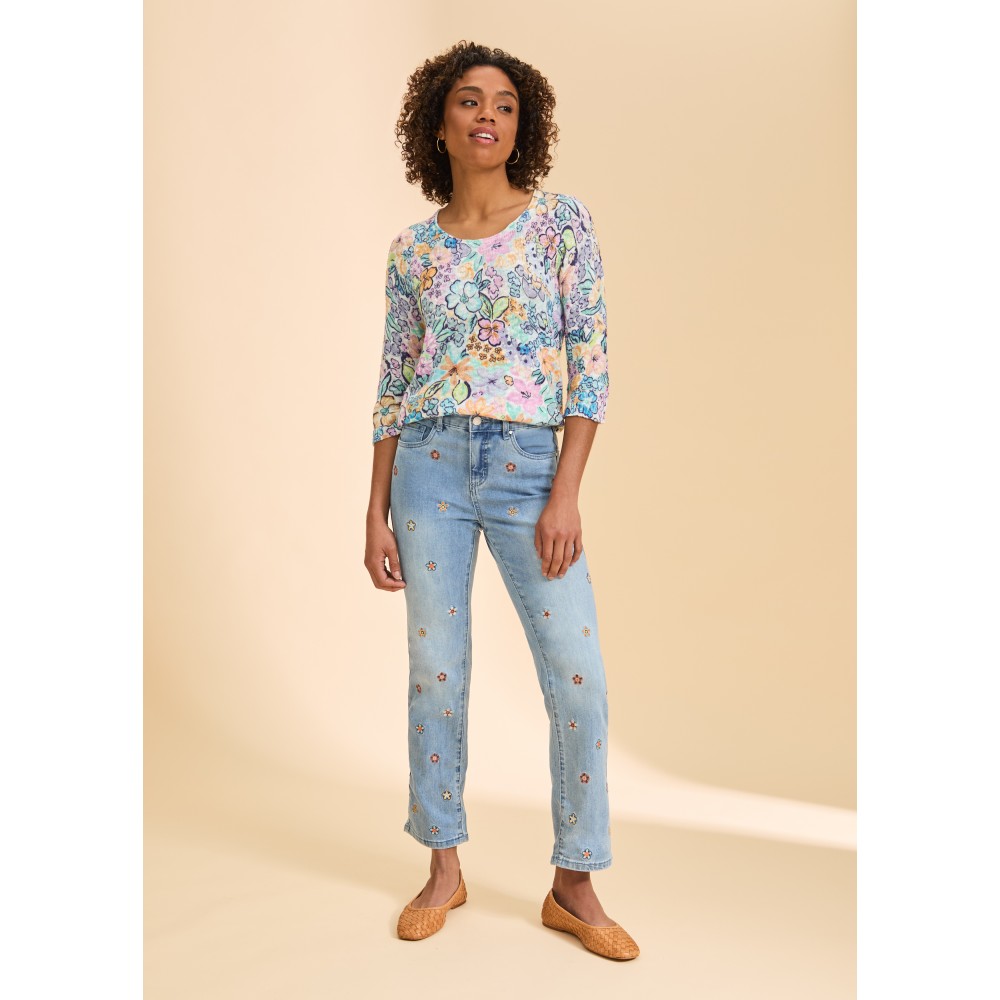 French Dressing - Scoop Neck Sweater - Ambush Floral