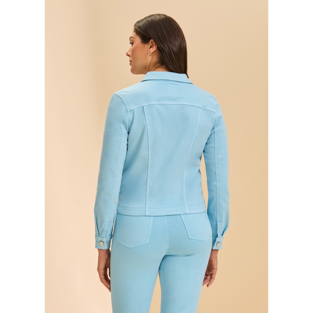 French Dressing - Zip Front Jacket - Pacific Blue