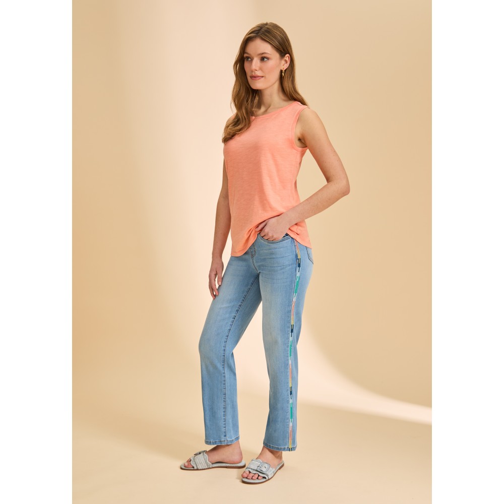 French Dressing - Pull-On Straight Ankle - Medium Blue