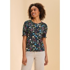 French Dressing - Elbow Puff Sleeve Top - Dark Spring