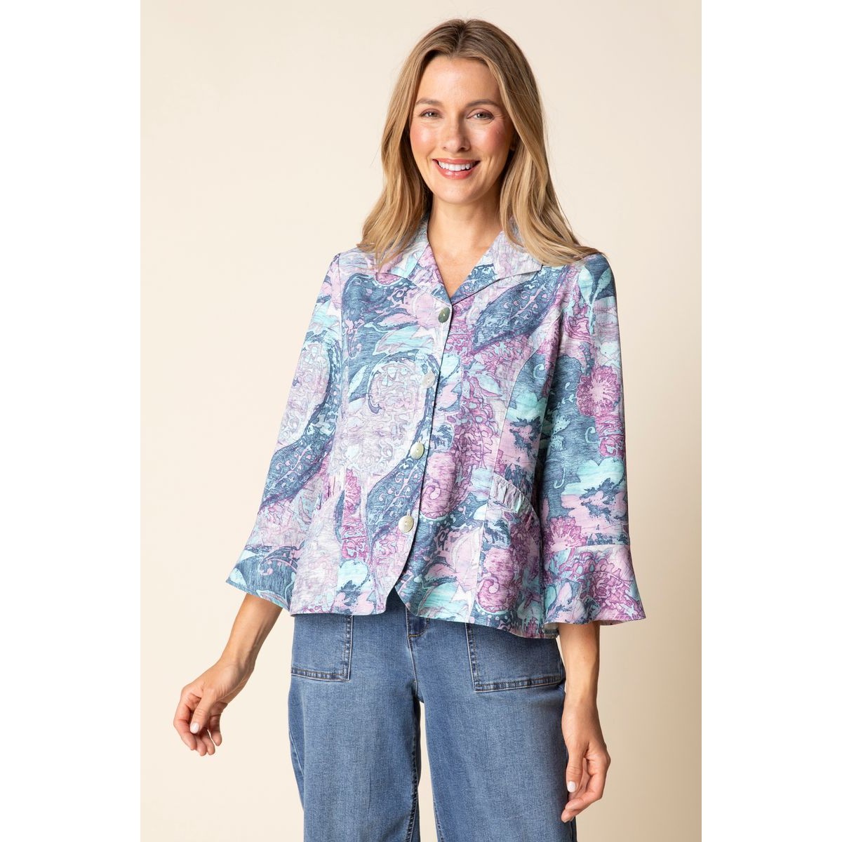 Habitat - Shirred Shirt Jacket - Topaz