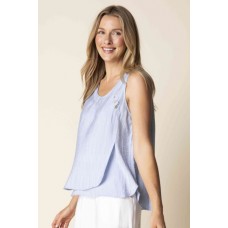Habitat - Button Layer Tank - Cornflower