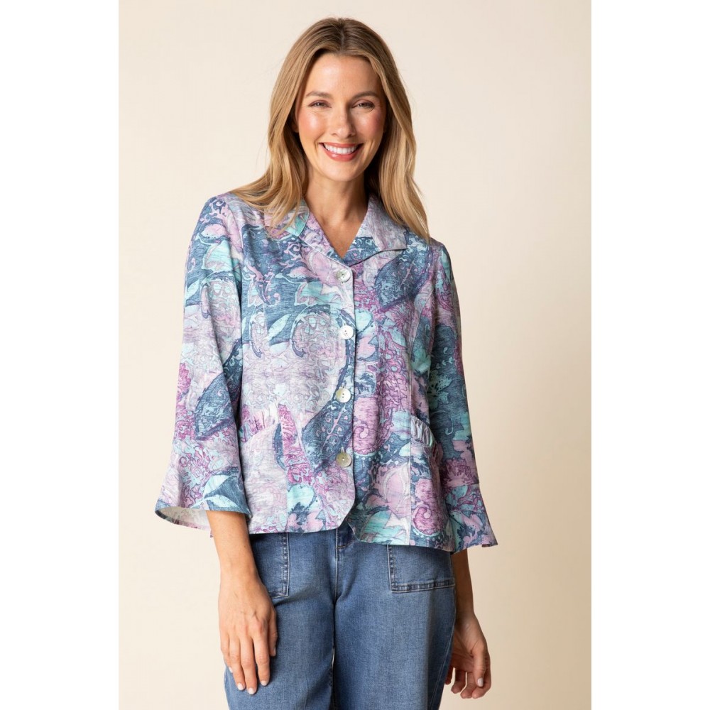 Habitat - Shirred Shirt Jacket - Topaz
