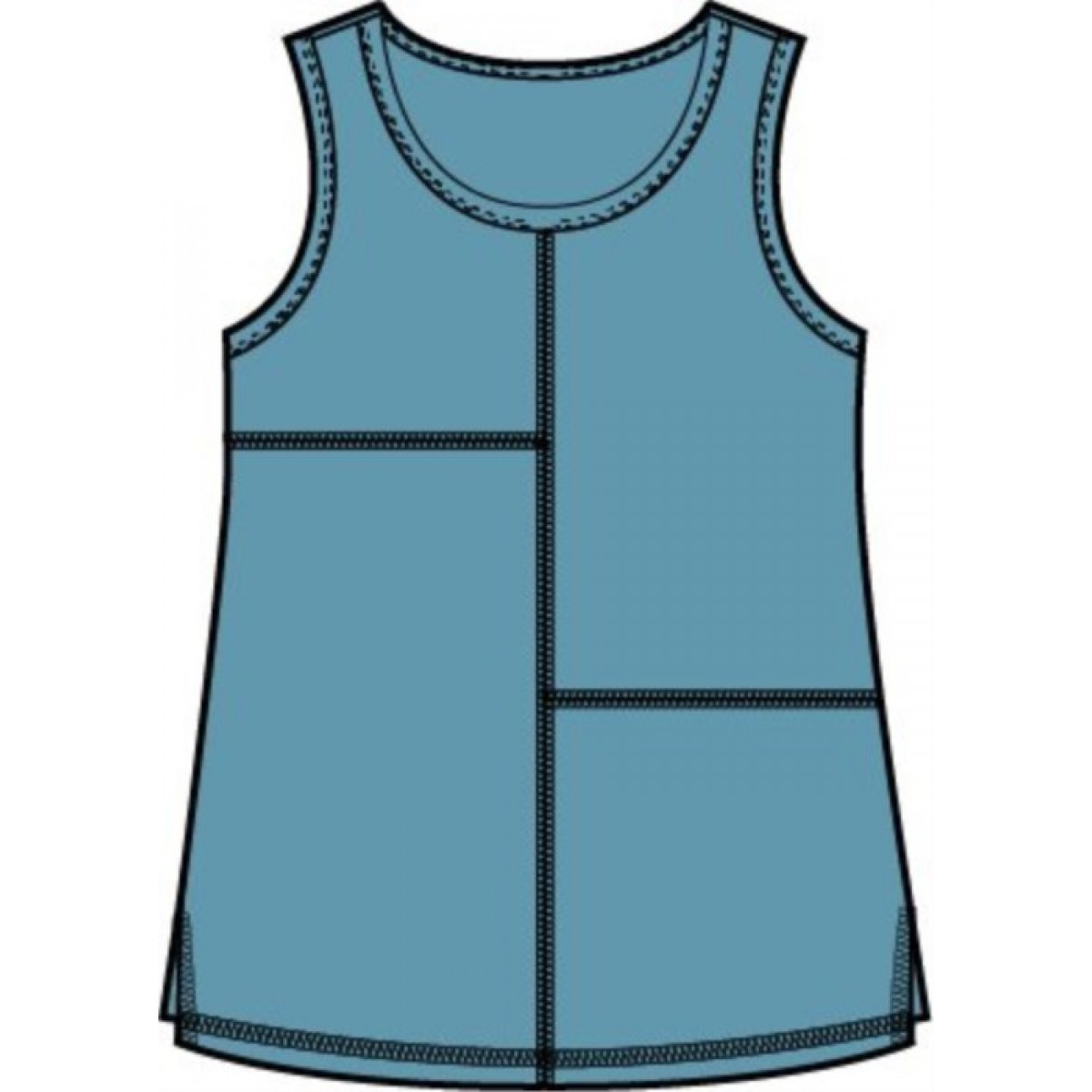 Habitat - Pieced Tank - Dewdrop