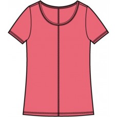 Habitat - Coverstitch Tee - Coral