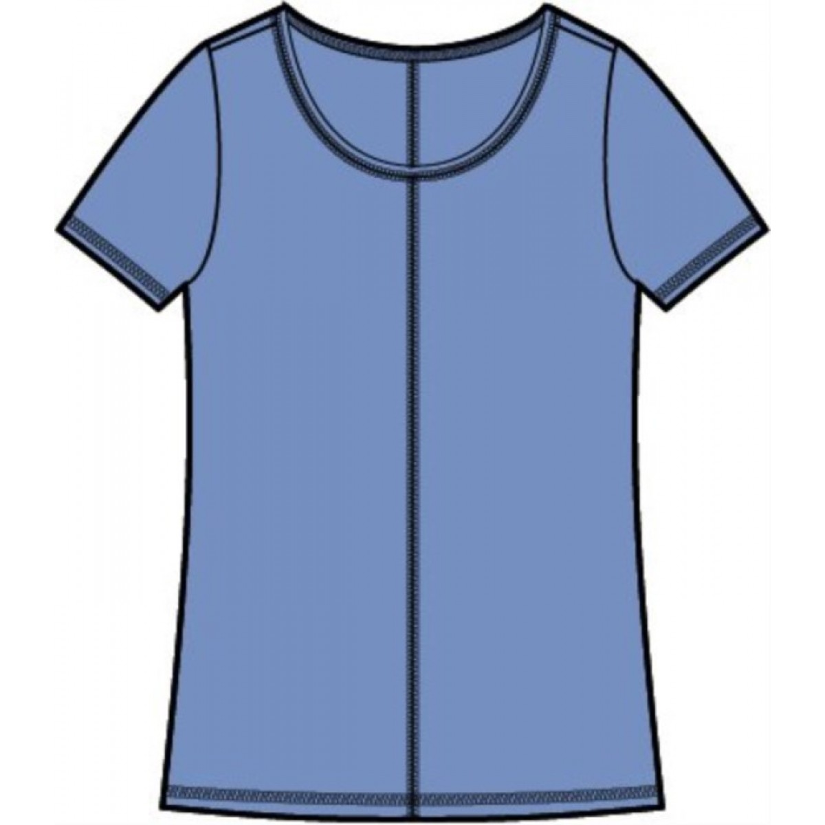 Habitat - Coverstitch Tee - Sky